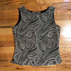 CHARTER CLUB PAISLEY SLEEVELESS TOP BLOUSE 6P